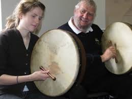 playing the bodhran